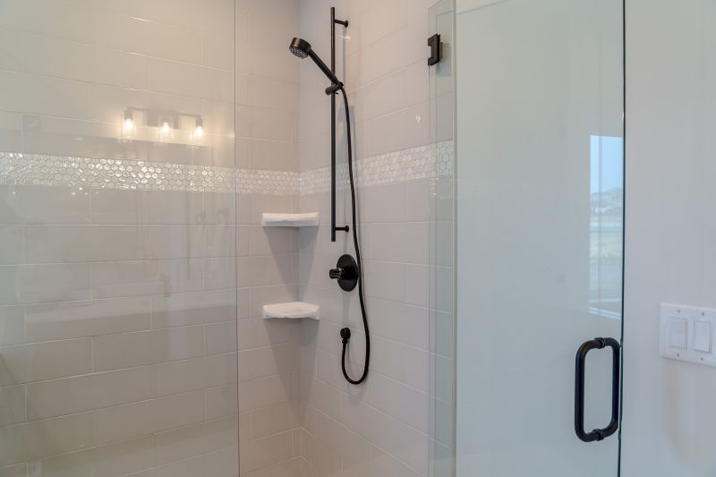 Minimalist Shower with Frameless Glass